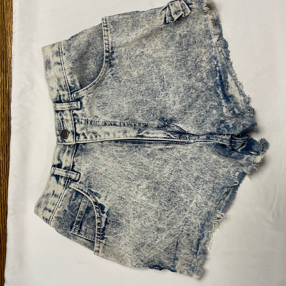 Too Cool for School Denim Fringed Shorts